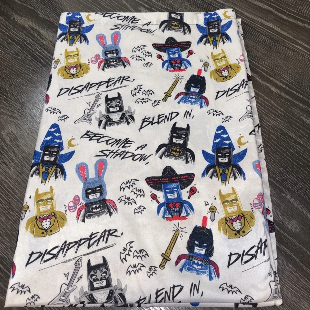 Lego Batman Movie Twin Flat Sheet DC‎ Comics Warner Brothers Superhero Fabric